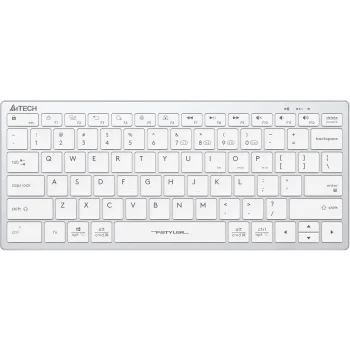 Клавиатура A4Tech Fstyler FBX51C белый USB беспроводная BT/Radio slim Multimedia (FBX51C WHITE)